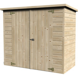 Abri à vélos en bois massif 12mm Bike Box 1,88m² Décor et Jardin