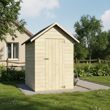 Abri Ambeal 2,71m² en bois massif 12mm+plancher Décor et Jardin