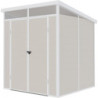 Abri de jardin toit plat polypropylène beige190x192cm Jôbu