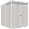 Abri de jardin toit plat polypropylène beige190x192cm Jôbu