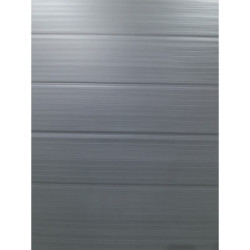 Abri de jardin toit plat polypropylène anthracite 190x192cm Jôbu