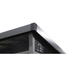 Abri de jardin toit plat polypropylène anthracite 190x192cm Jôbu