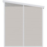 Abri de jardin toit plat polypropylène beige 238x192cm Jôbu