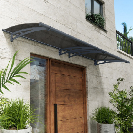 Marquise porte d'entrée grise AQUILA™ 3000 - Palram - Canopia