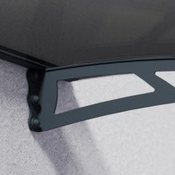 Marquise porte d'entrée grise AQUILA™ 4500 - Palram - Canopia