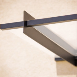 Marquise porte d'entrée transparente Nancy™ 4500 - Palram - Canopia