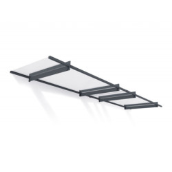 Marquise porte d'entrée transparente Nancy™ 4100 - Palram - Canopia