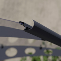 Marquise porte d'entrée transparente Garamond™1350 – Palram - Canopia