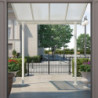 Pergola SIERRA 224x224cm en alu blanc et polycarbonate 6mm Palram