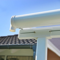 Pergola SIERRA 224x224cm en alu blanc et polycarbonate 6mm Palram