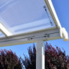 Pergola SIERRA 224x224cm en alu blanc et polycarbonate 6mm Palram