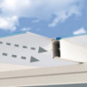 Pergola SIERRA 224x224cm en alu blanc et polycarbonate 6mm Palram