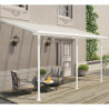 Pergola SIERRA 224x448m en alu blanc et polycarbonate 6mm Palram