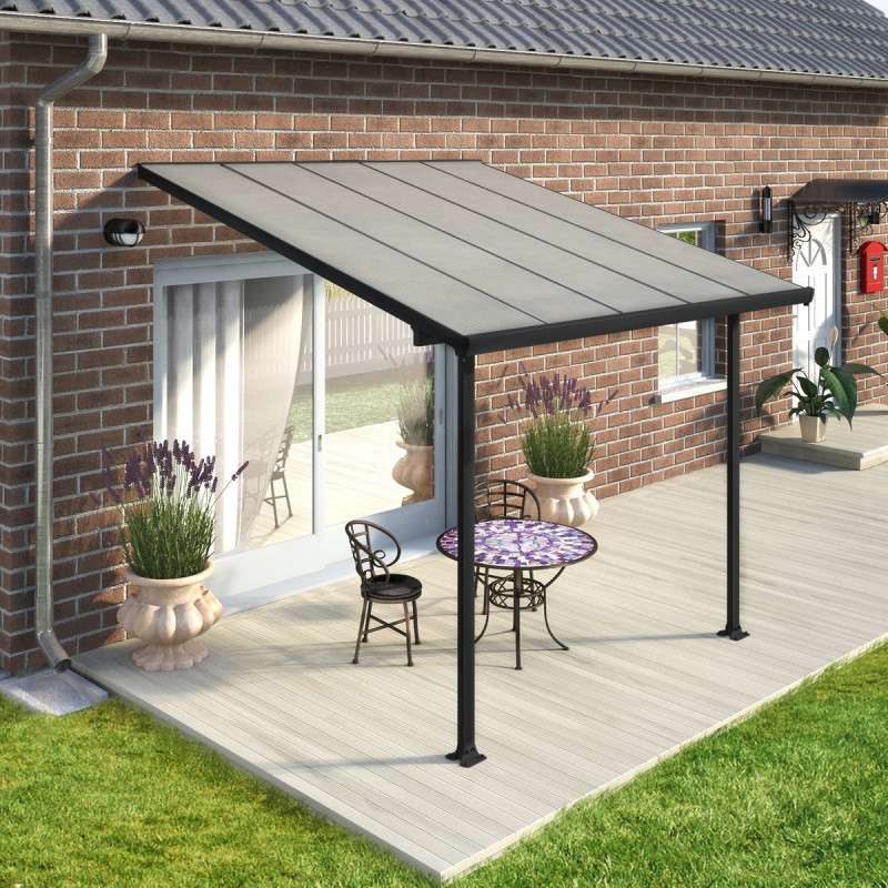 Pergola Feria 300x305cm en aluminium et polycarbonate 8mm Palram