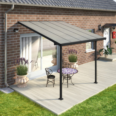 Pergola Feria 300x305cm en aluminium et polycarbonate 8mm Palram