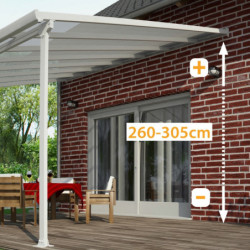 Pergola Feria 300x546cm en aluminium et polycarbonate 8mm Palram