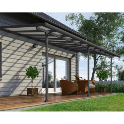 Pergola Feria 300x610cm en aluminium et polycarbonate 8mm Palram