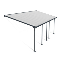 Pergola Feria 300x730cm en aluminium et polycarbonate 8mm Palram
