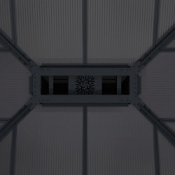 Pergola Dallas 422x422cm en alu et polycarbonate - Canopia by Palram