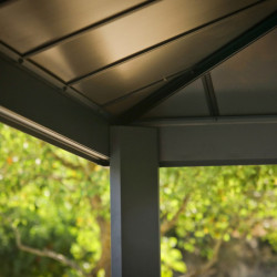 Pergola Dallas 422x422cm en alu et polycarbonate - Canopia by Palram