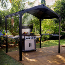 Pergola Dallas 422x422cm en alu et polycarbonate - Canopia by Palram