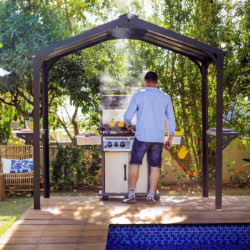 Pergola Dallas 422x422cm en alu et polycarbonate - Canopia by Palram