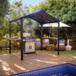 Pergola Dallas 422x422cm en alu et polycarbonate - Canopia by Palram