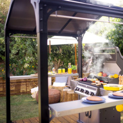 Pergola Dallas 422x422cm en alu et polycarbonate - Canopia by Palram