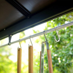 Pergola Dallas 422x422cm en alu et polycarbonate - Canopia by Palram