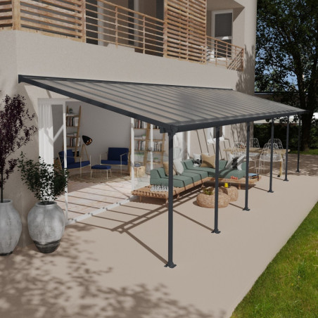 Pergola Feria 3x10,35m en alu et polycarbonate 8mm Canopia by Palram