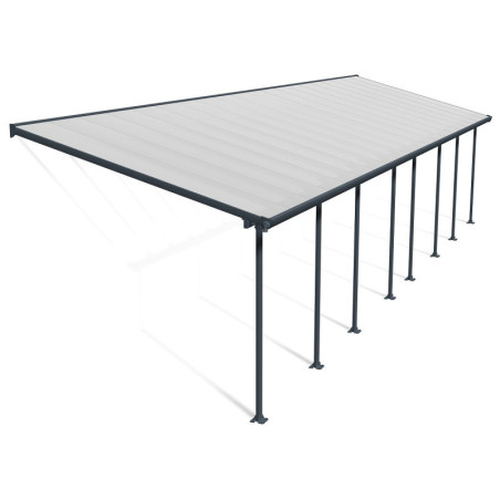 Pergola Feria 3x10,92m en alu et polycarbonate 8mm Canopia by Palram