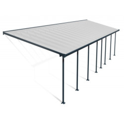 Pergola Feria 3x12,20m en alu et polycarbonate 8mm Canopia by Palram