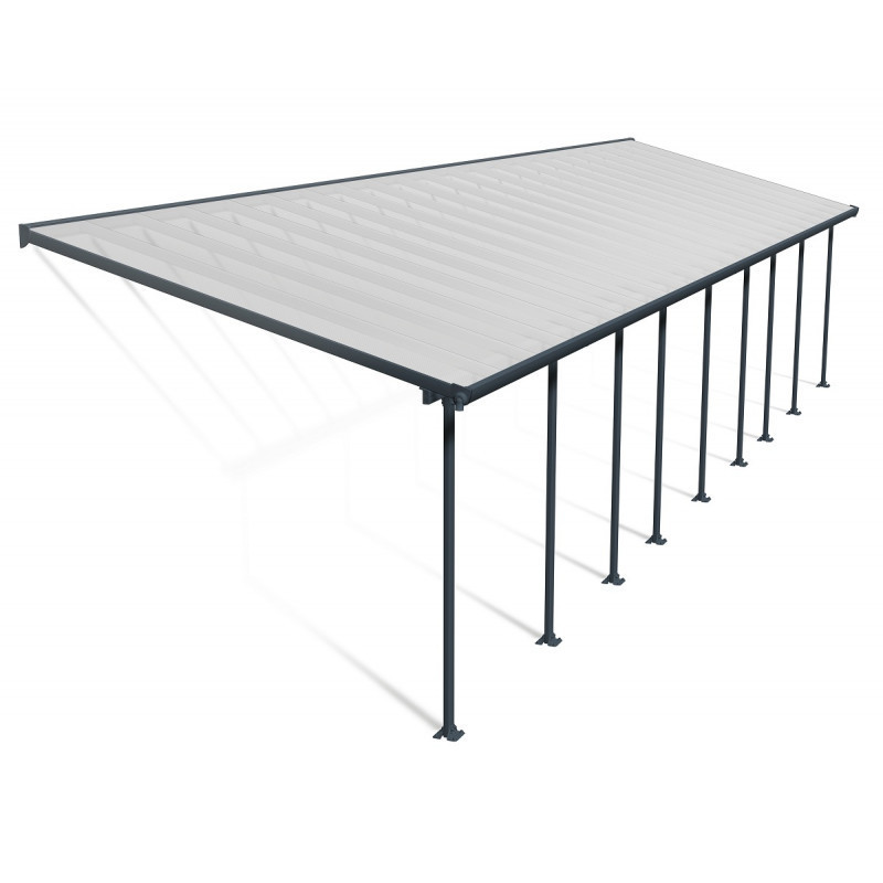 Pergola Feria 3x12,76m en alu et polycarbonate 8mm Canopia by Palram