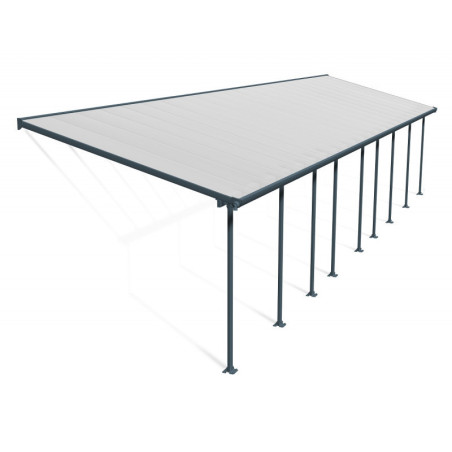 Pergola Feria 3x13,40m en alu et polycarbonate 8mm Canopia by Palram