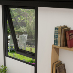 Bureau de jardin Copenhagen - alu et bois composite - isolation - Palram