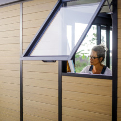 Bureau de jardin Copenhagen - alu et bois composite - isolation - Palram