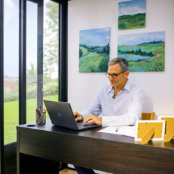 Bureau de jardin Copenhagen - alu et bois composite - isolation - Palram