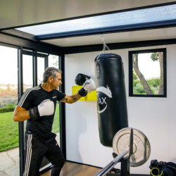 Bureau de jardin Copenhagen - alu et bois composite - isolation - Palram