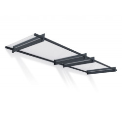 Marquise porte d'entrée transparente Nancy™ 3000 - Palram - Canopia