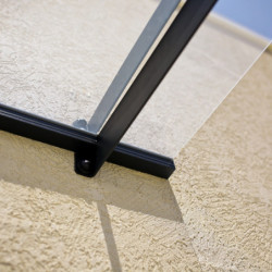 Marquise porte d'entrée transparente Nancy™ 3000 - Palram - Canopia