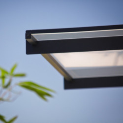 Marquise porte d'entrée transparente Nancy™ 3000 - Palram - Canopia