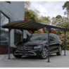 Carport Victoria 5000 en alu gris et polycarbonate bronze - Palram