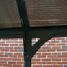 Carport Victoria 5000 en alu gris et polycarbonate bronze - Palram