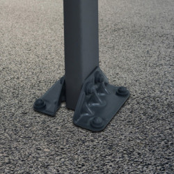 Carport Victoria 5000 en alu gris et polycarbonate bronze - Palram