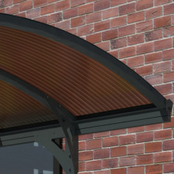 Carport Victoria 5000 en alu gris et polycarbonate bronze - Palram