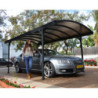 Carport Victoria 5000 en alu gris et polycarbonate bronze - Palram