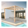 Pergola adossée 400x300cm - bois lamellé-collé - Burgos - Maderland