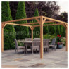 Pergola autoportante 400x300cm - lamellé-collé - Tarragona - Maderland