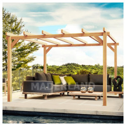 Pergola autoportante 600x400cm - lamellé-collé - Linares - Maderland