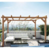 Pergola autoportante 400x300cm - lamellé-collé - Sitges - Maderland